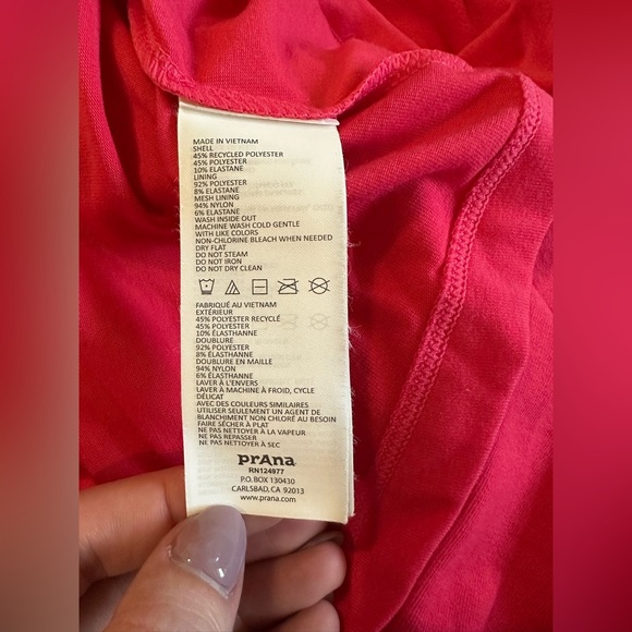 NWT Prana Quinn dress bright pink size medium activewear padded dress W3QUIN110 - Picture 5 of 10